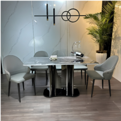 Bộ Bàn Ăn Vi Tinh Thể Luxury HV022