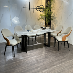 Bộ Bàn Ăn Vi Tinh Thể Luxury HV032